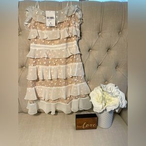 White Ruffle Mini Dress Size Small Forever 21 New with Tags - Graduation